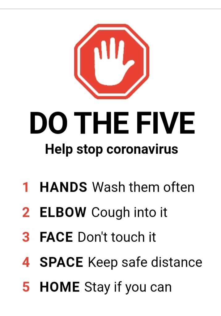 COVID Precautions do the five