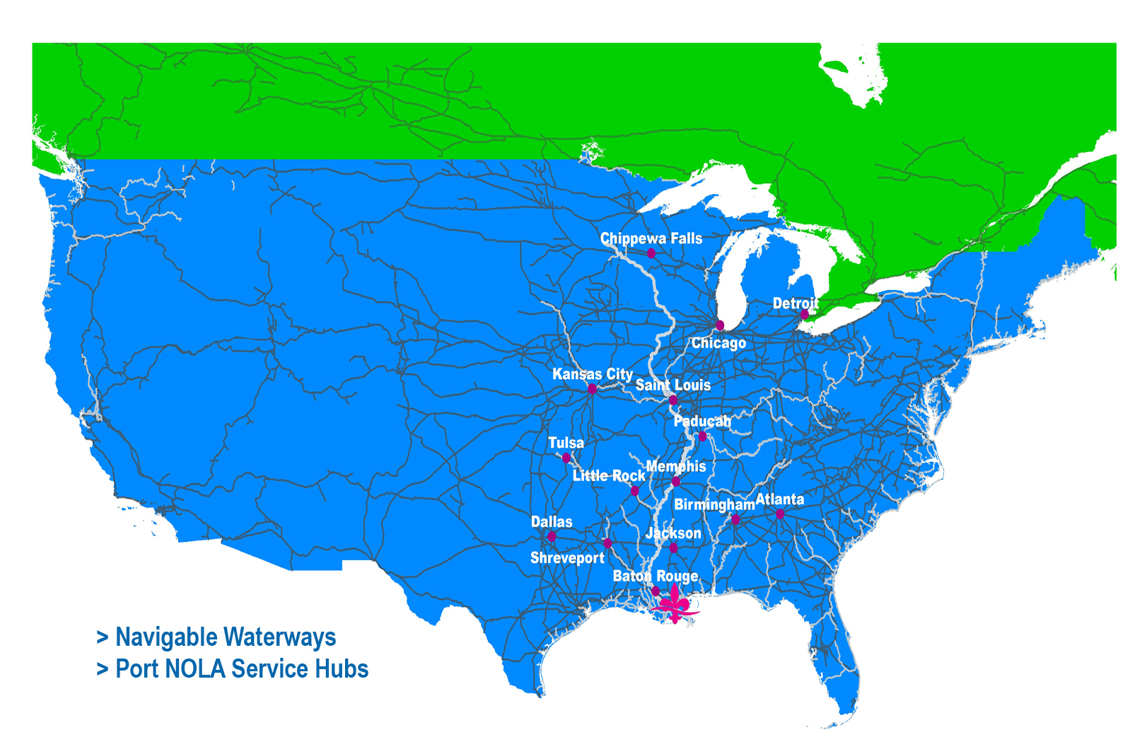 Inland River Map Website